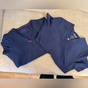 Navy Blue Scrub tops